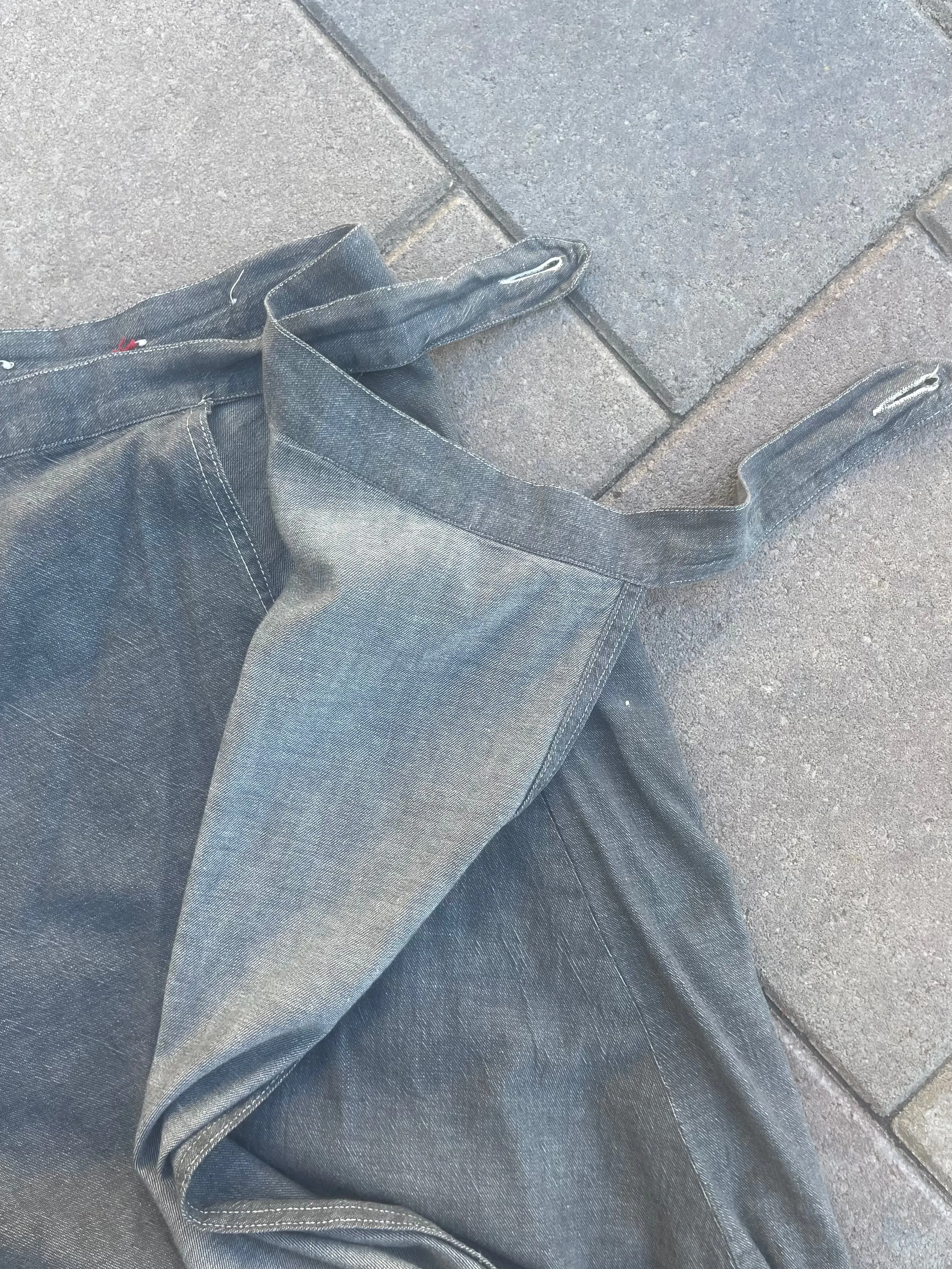 1940s Salt 'N Pepper Wrap Skirt  with *Huge Pockets