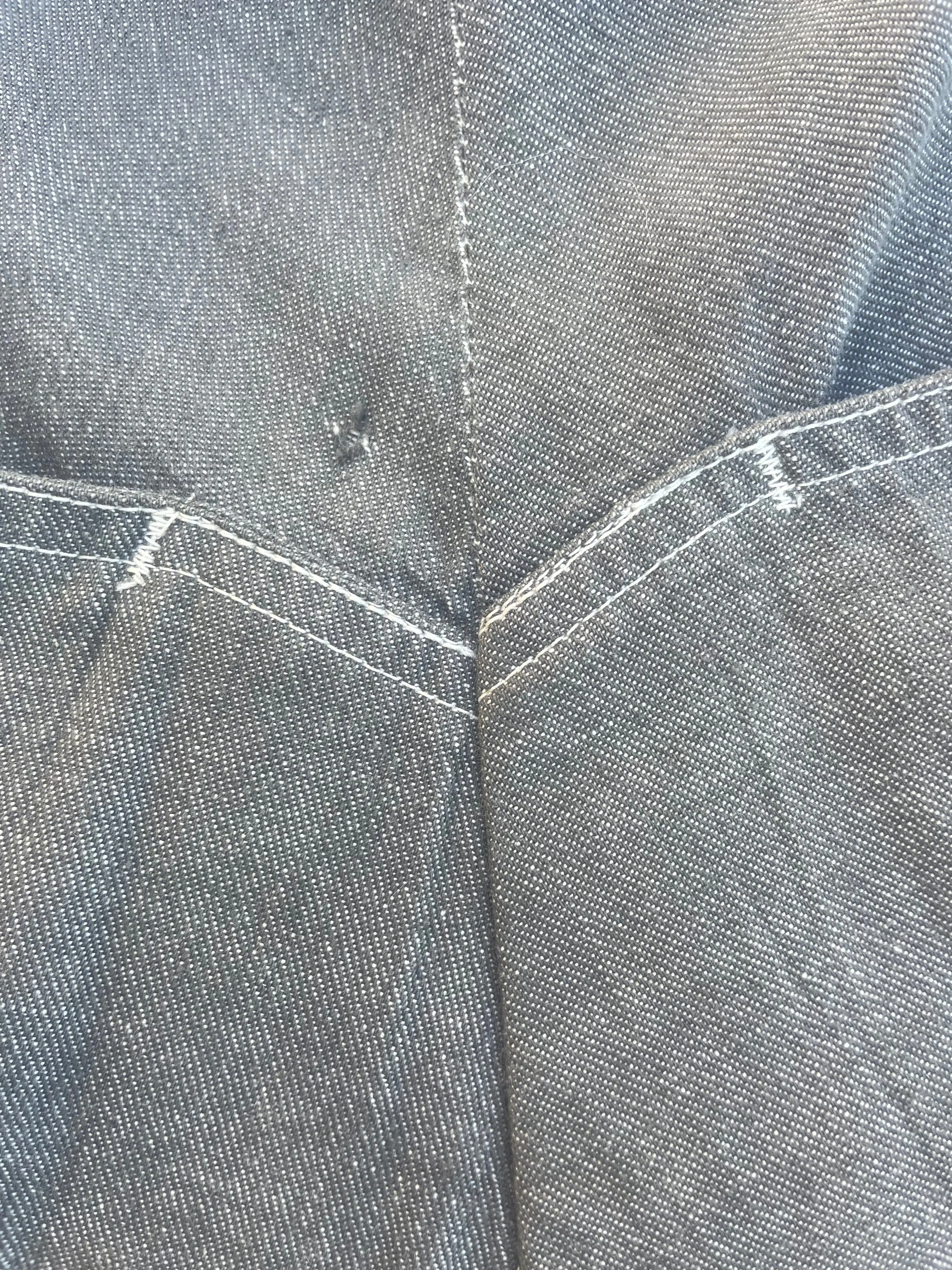 1940s Salt 'N Pepper Wrap Skirt  with *Huge Pockets