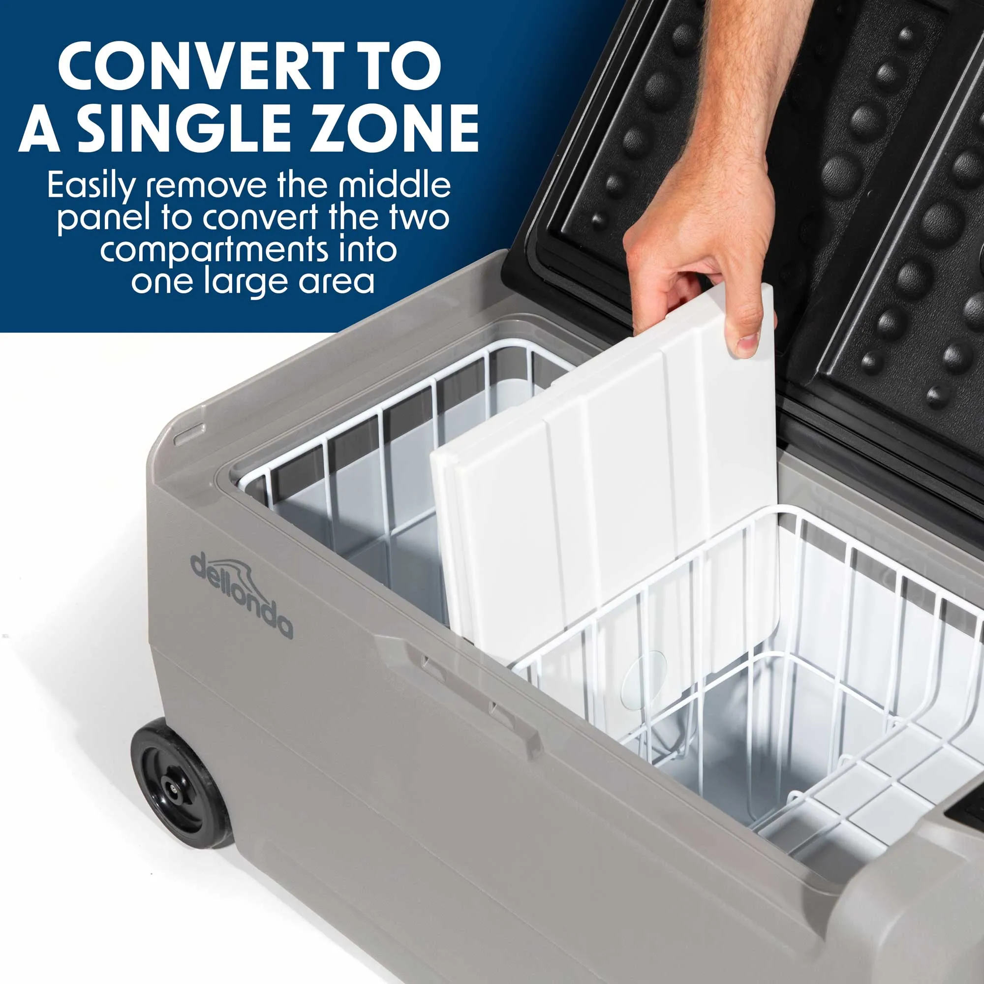 36L Portable Car Fridge, Freezer, 12/24V Dual Zone Compressor - DL13
