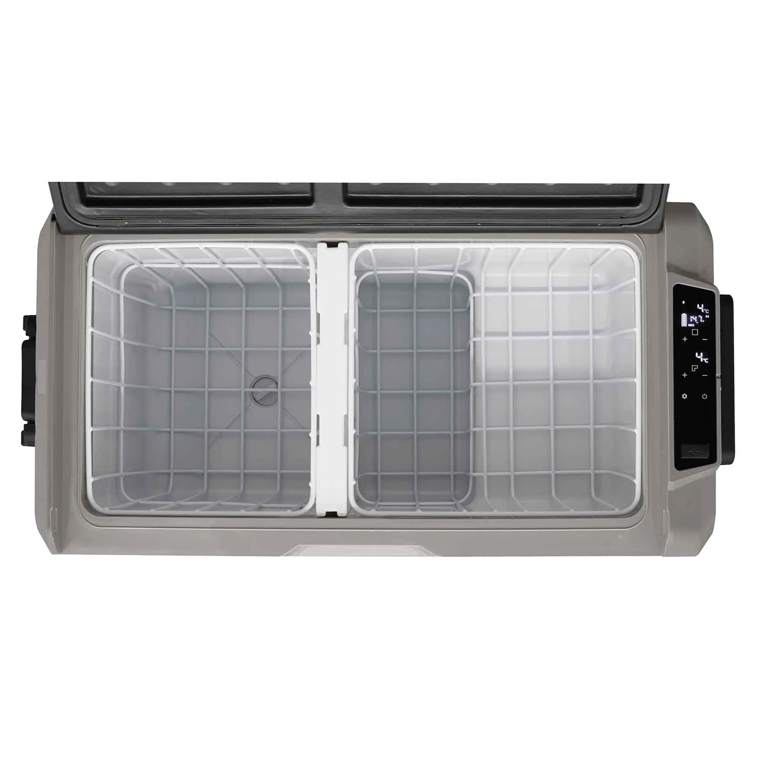 50L Portable Car Fridge, Freezer, 12/24V Dual Zone Compressor - DL14