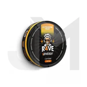 50mg R4VE Energy LA Passion Fruit Caffeine Pouches - 20 Pouches