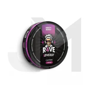 50mg R4VE Energy Minty Berry Caffeine Pouches - 20 Pouches