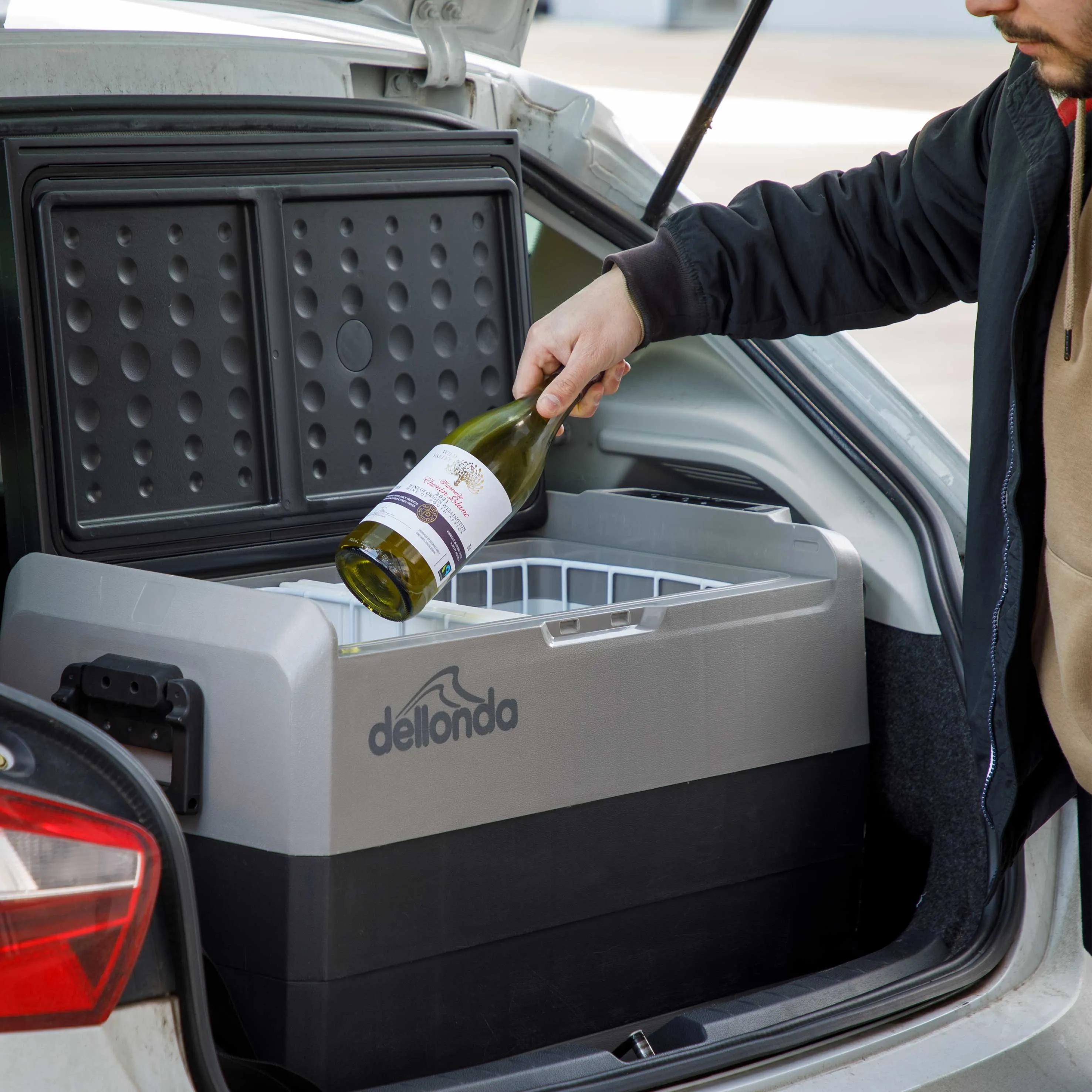 60L Portable Car Fridge, Freezer, 12/24V Dual Zone Compressor - DL15