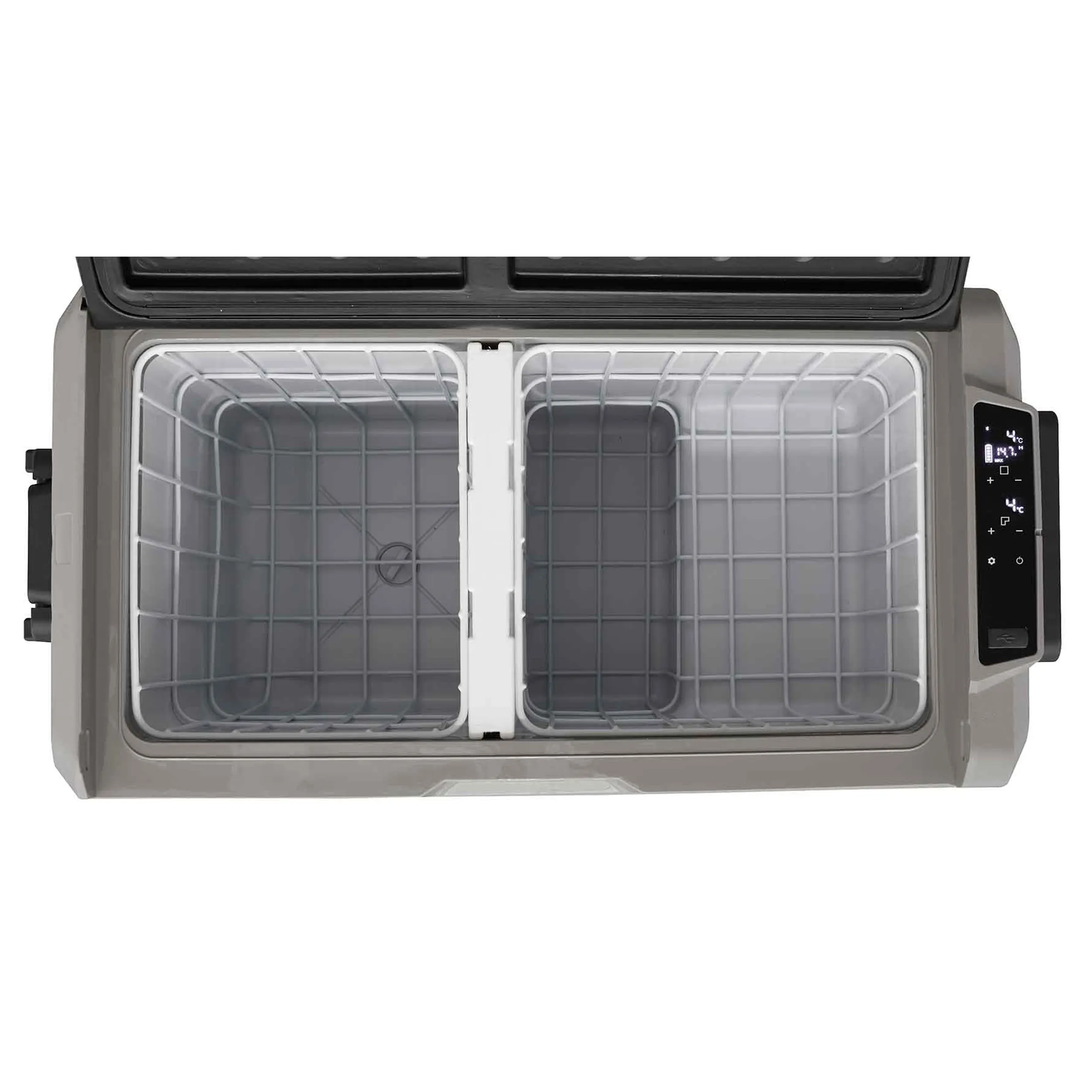 60L Portable Car Fridge, Freezer, 12/24V Dual Zone Compressor - DL15