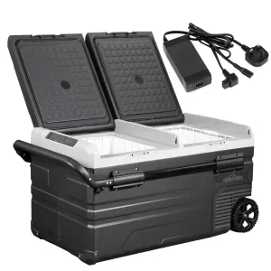 75L Portable Car Fridge, Freezer, 12/24/230V Dual Zone Compressor - DL134
