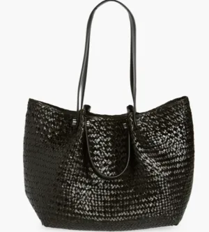 AllSaints Allington Straw Tote