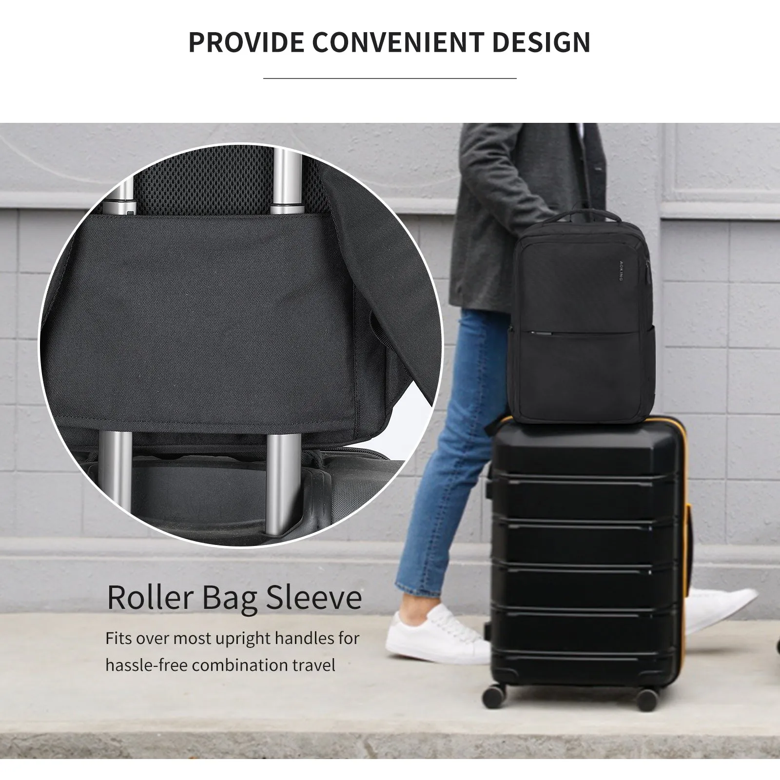 Aoking Laptop Business Office Backpack Lightweight Backpack SN2105-12