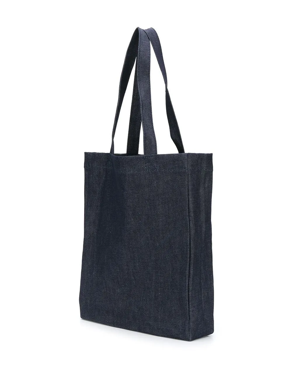 A.p.c. Laure Indigo Logo Denim Tote Bag