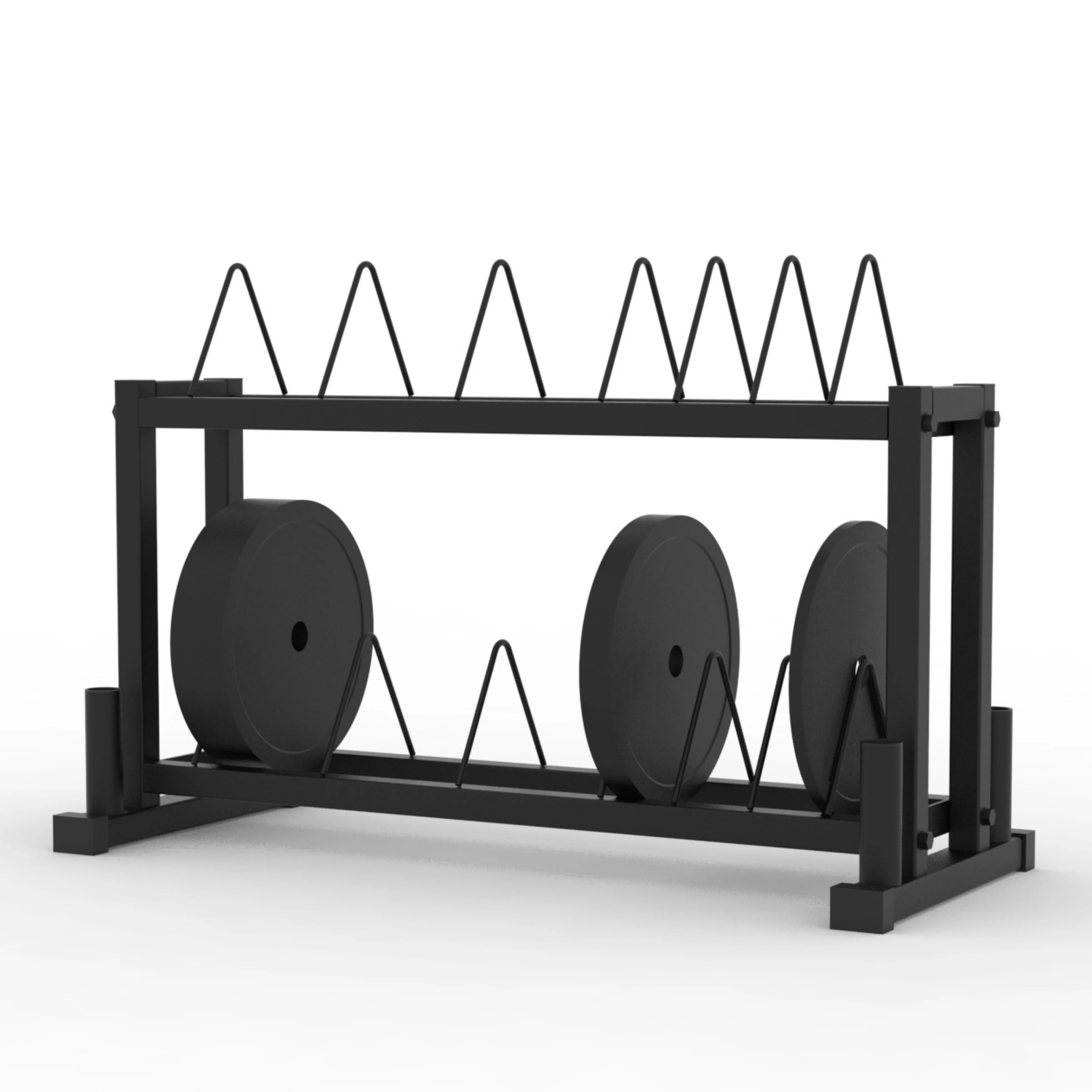 ARROW® Dual Bumper Weight Plate & Barbell Rack