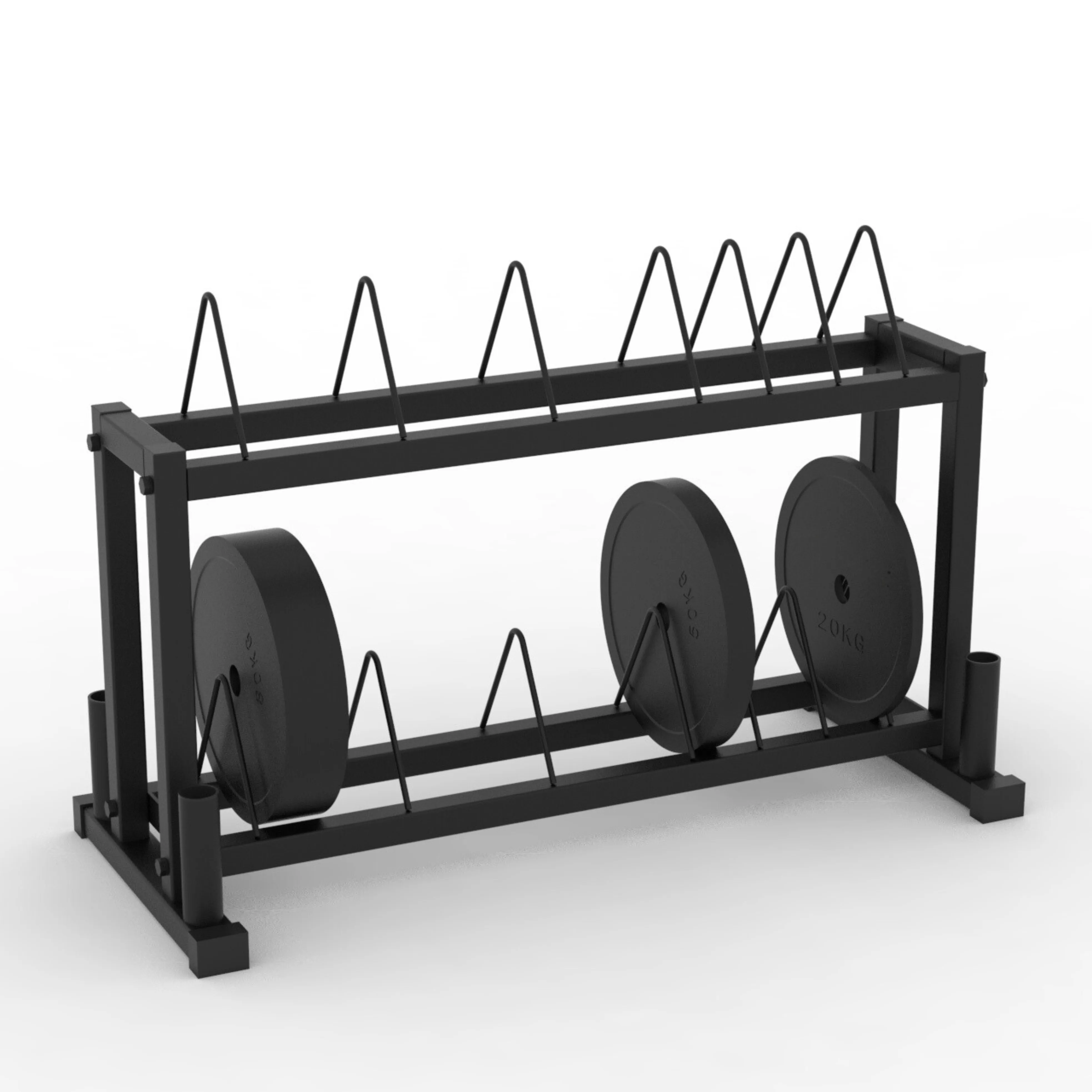 ARROW® Dual Bumper Weight Plate & Barbell Rack