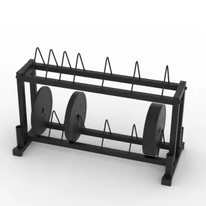 ARROW® Dual Bumper Weight Plate & Barbell Rack