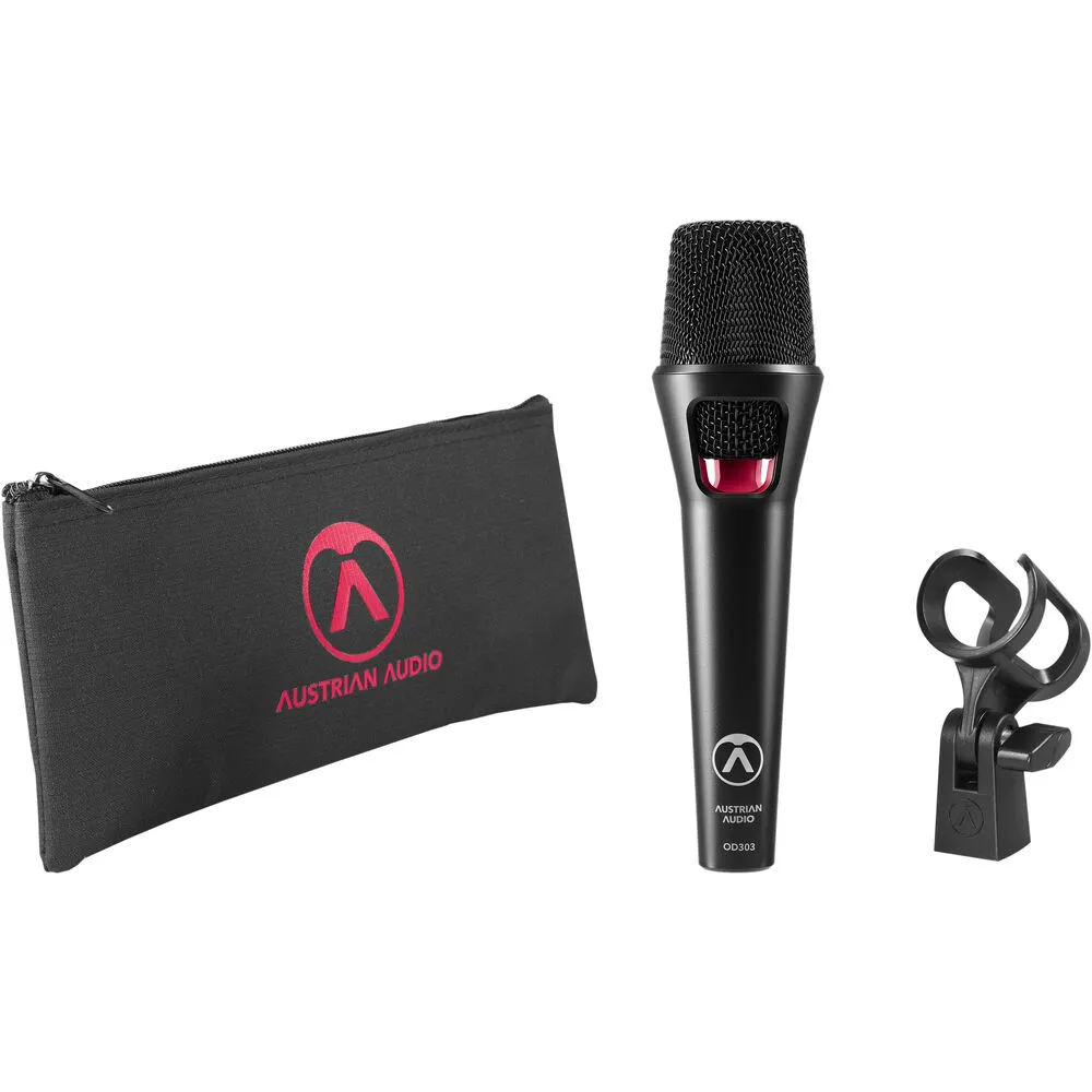 Austrian Audio Handheld Supercardioid Dynamic Handheld Vocal Microphone, Black