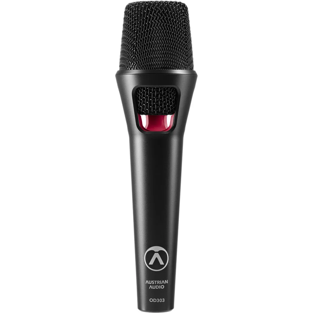 Austrian Audio Handheld Supercardioid Dynamic Handheld Vocal Microphone, Black