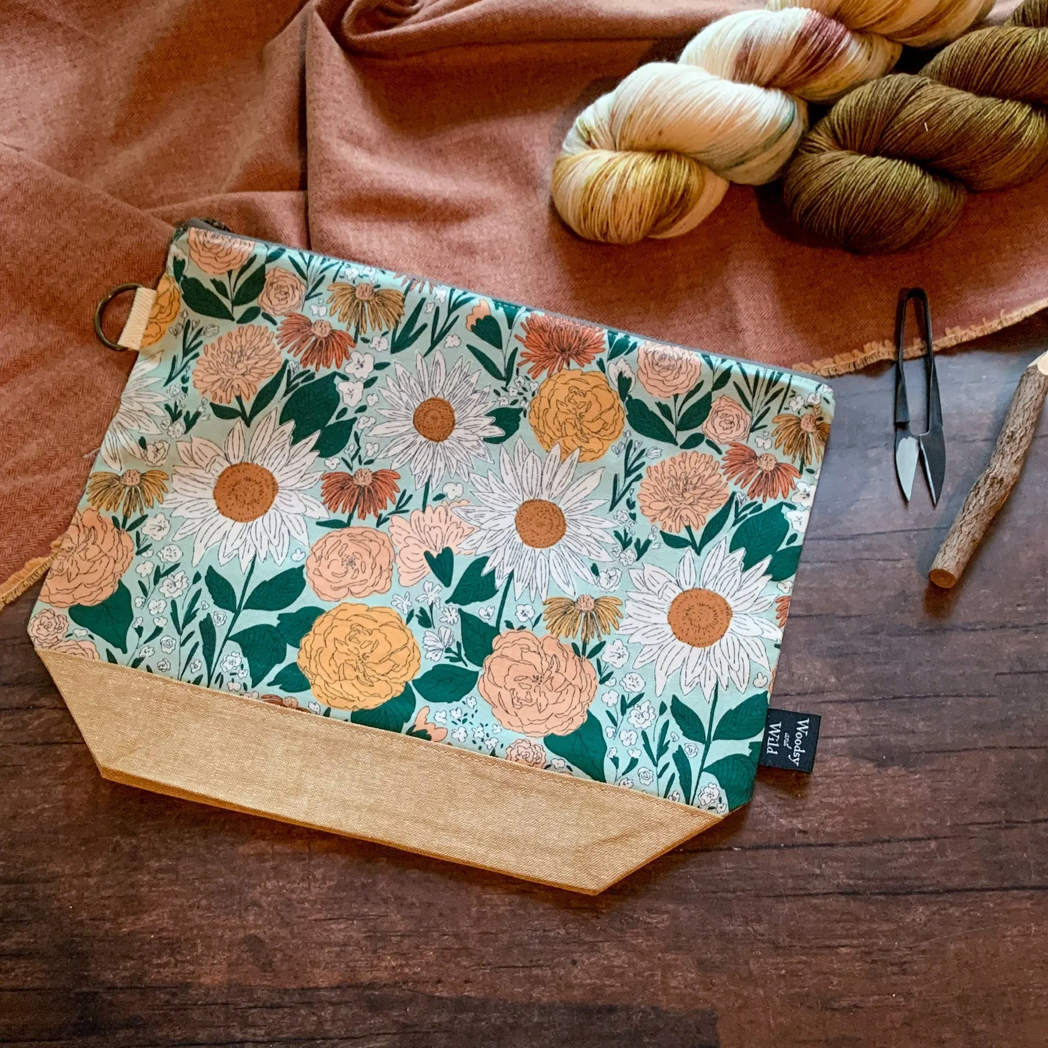 Bag of the Week- *Juliet*  Zippered Knitting Project Bag