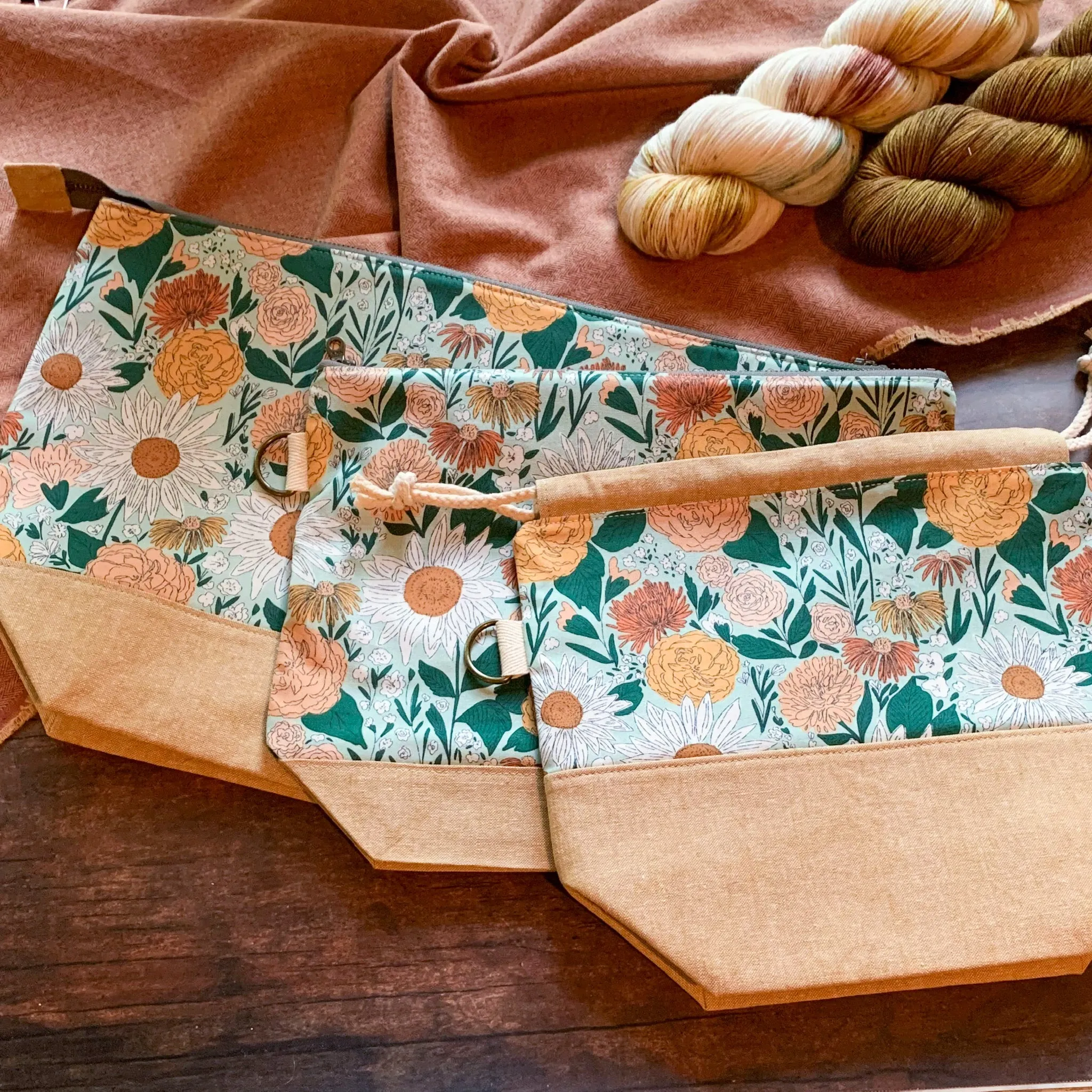Bag of the Week- *Juliet*  Zippered Knitting Project Bag