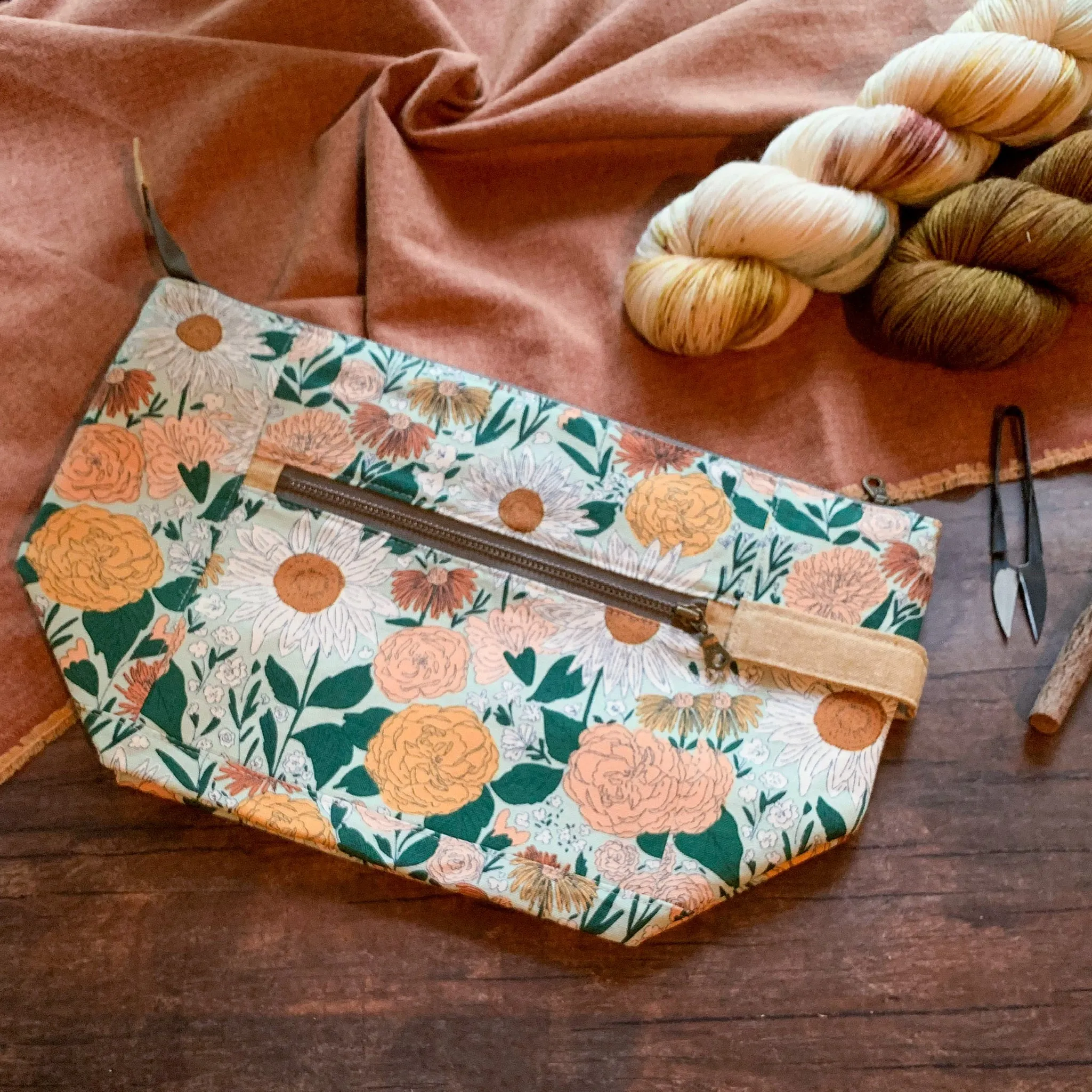 Bag of the Week- *Juliet*  Zippered Knitting Project Bag