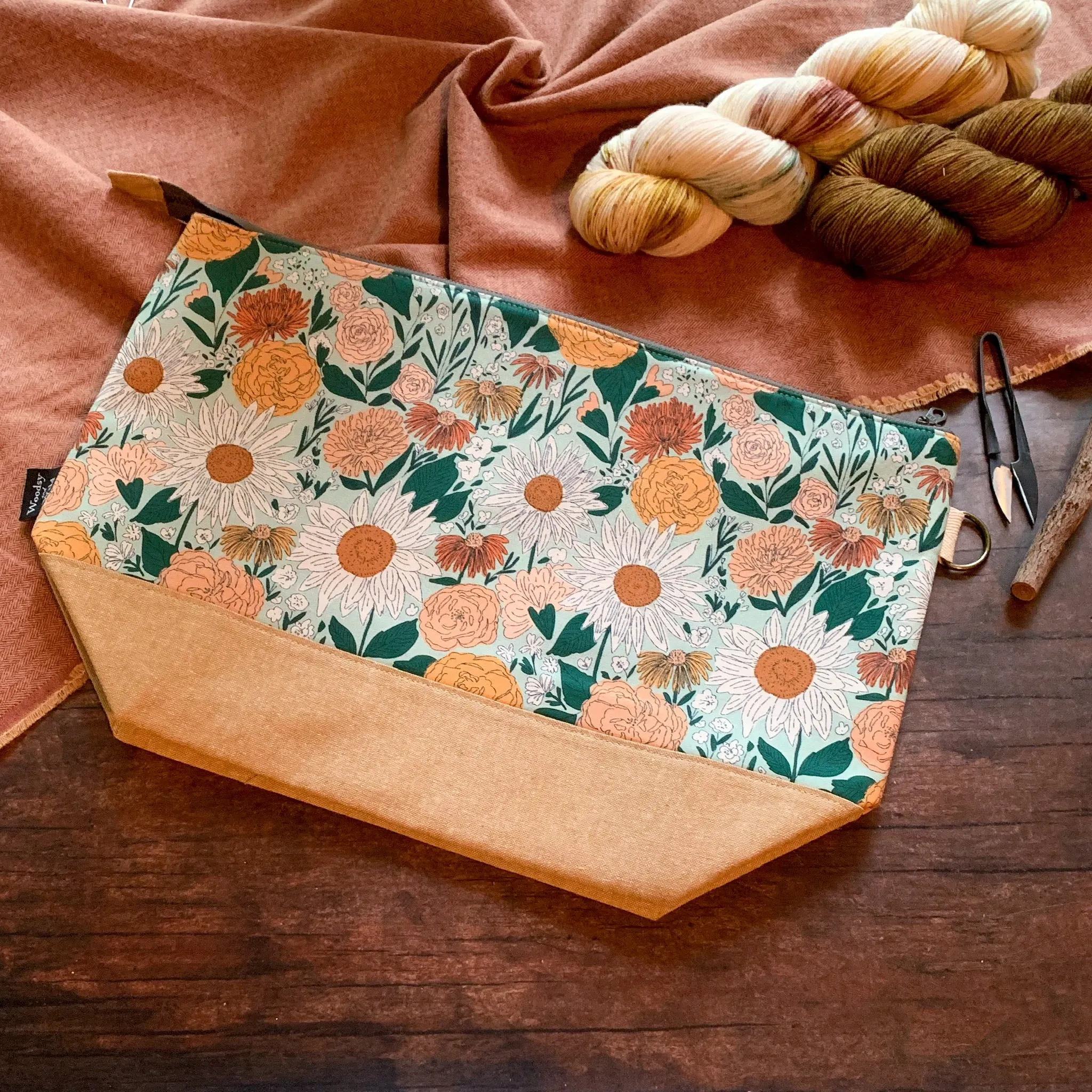 Bag of the Week- *Juliet*  Zippered Knitting Project Bag