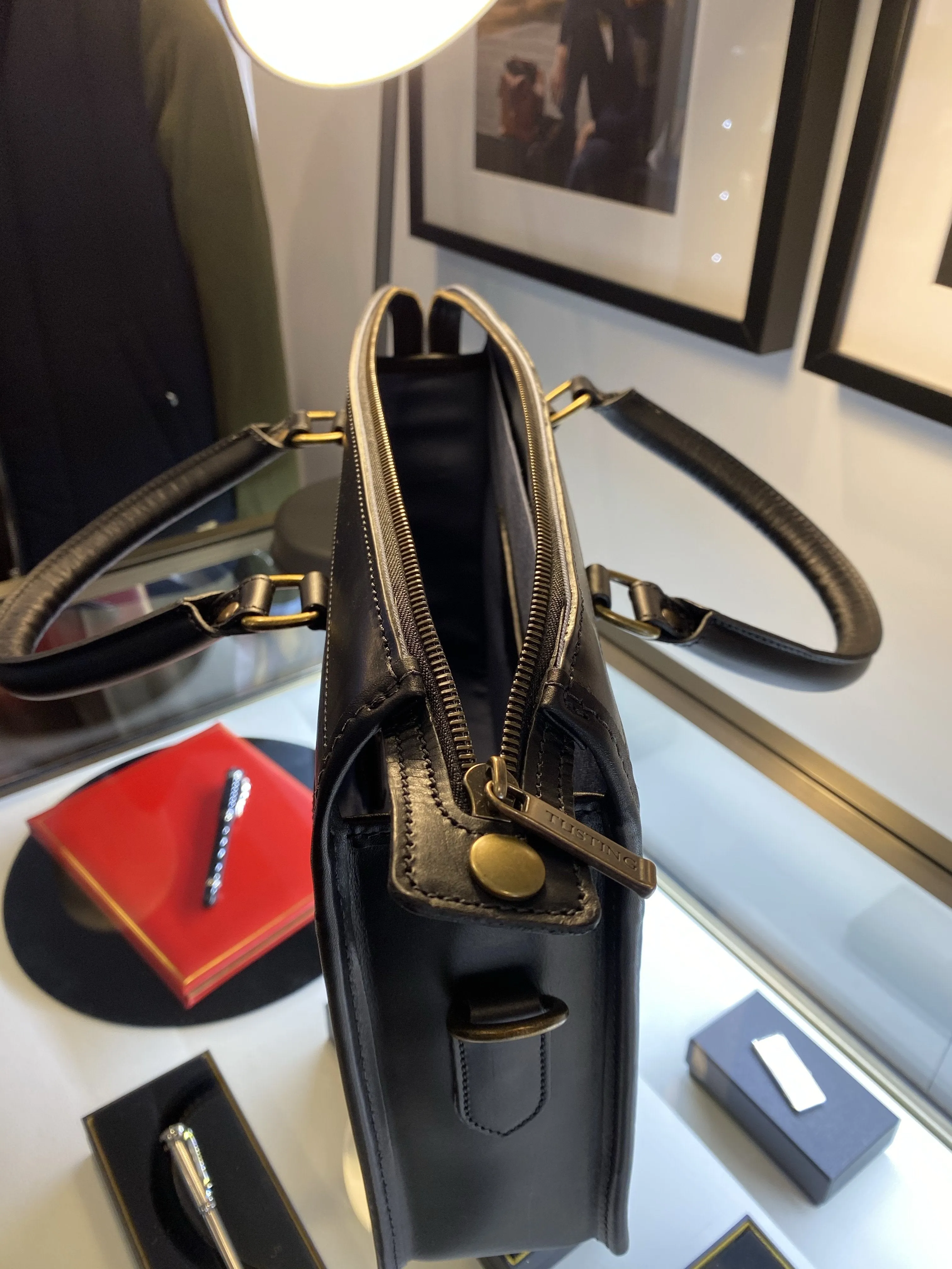 Bahrain | Tusting Marston Small Leather Briefcase