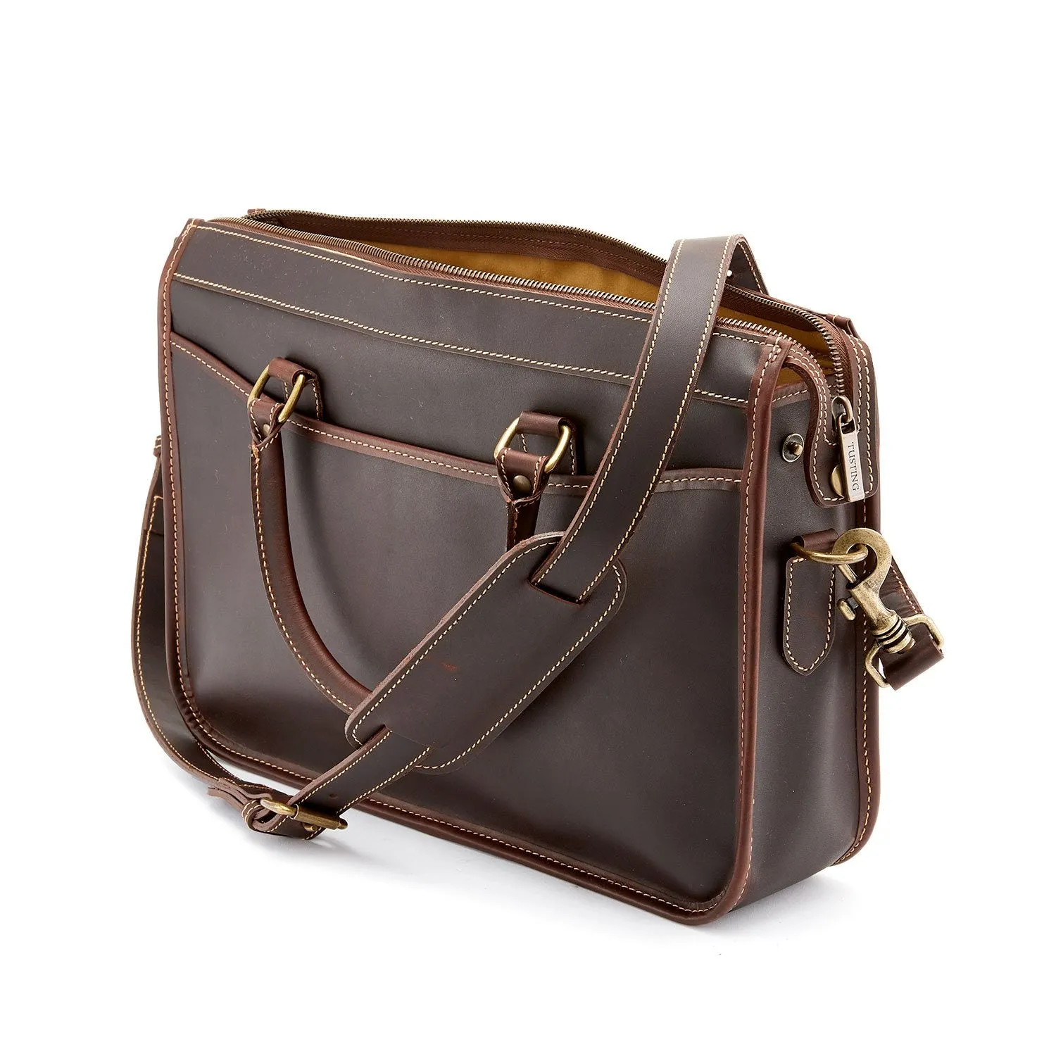 Bahrain | Tusting Marston Small Leather Briefcase