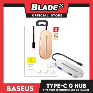 Baseus O Hub Type-C (Silver) HDMI Extended Screen, USB extended, PD Five Port Extensions