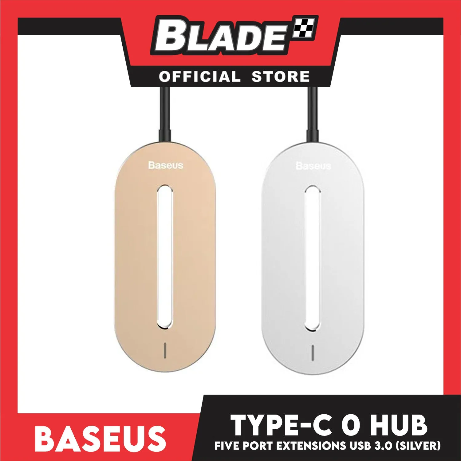 Baseus O Hub Type-C (Silver) HDMI Extended Screen, USB extended, PD Five Port Extensions