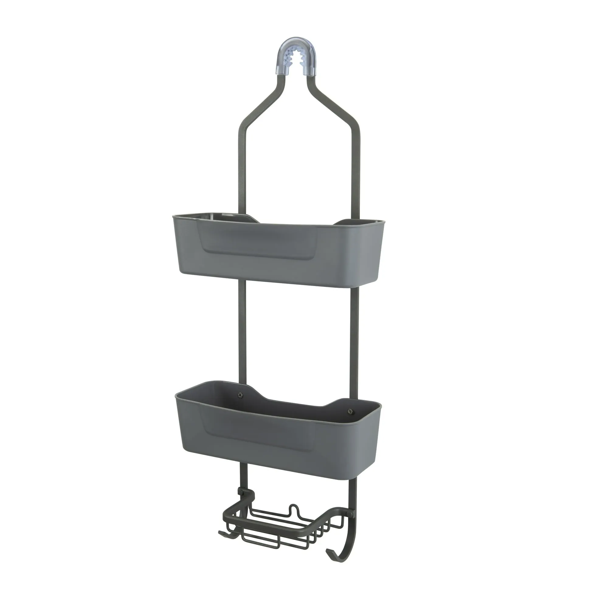 Bath Bliss Aluminum Shower Caddy in Grey