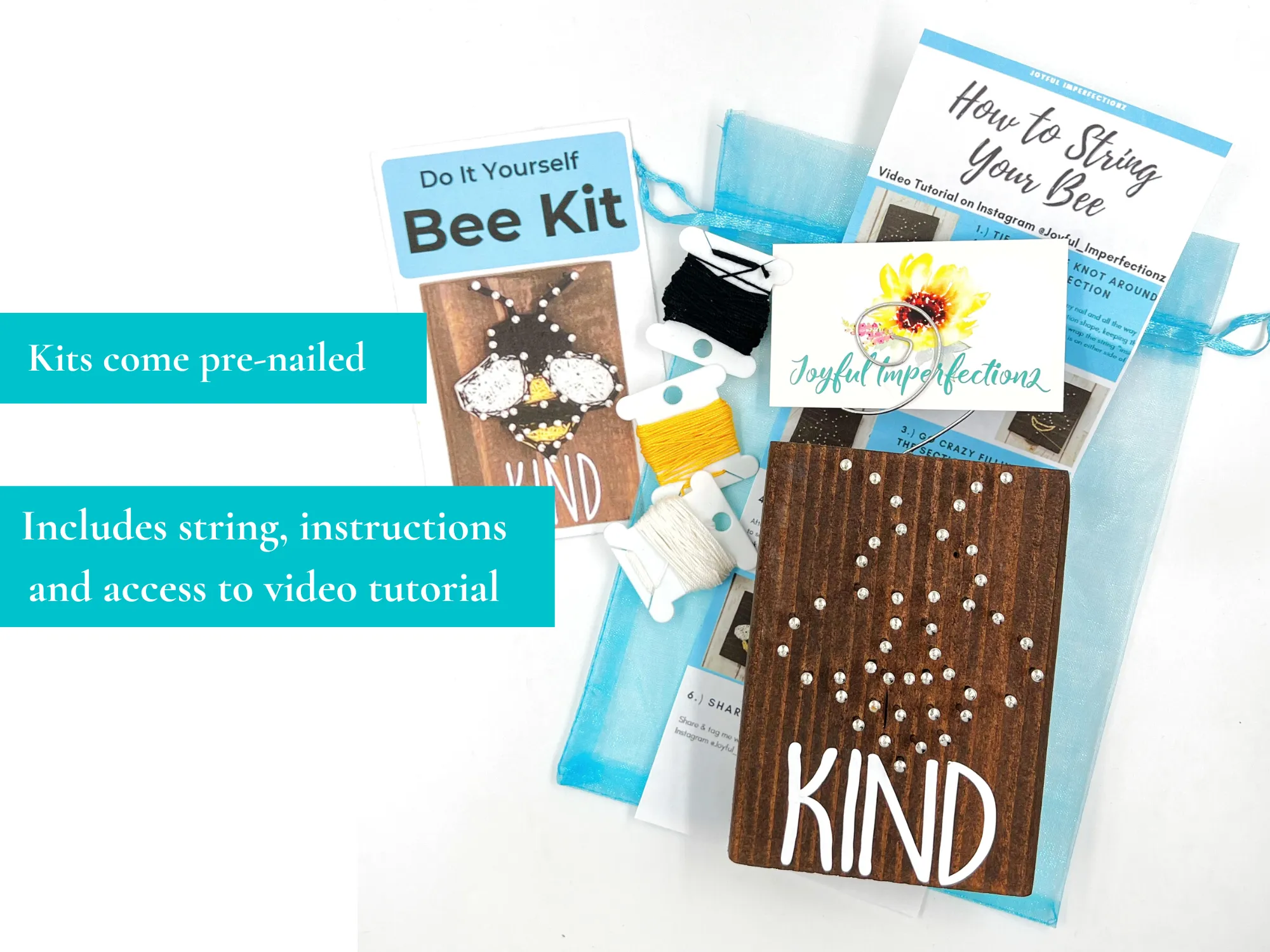 Bee Baby Shower | Bee Kind Craft Activity | Home Decor Craft