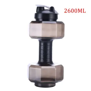 Black -TGS OG Water Dumbbell Sport Bottle