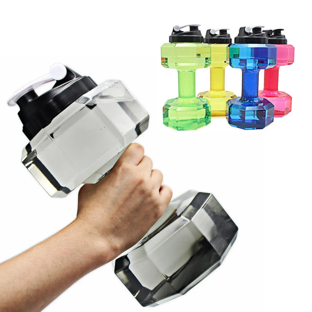 Black -TGS OG Water Dumbbell Sport Bottle