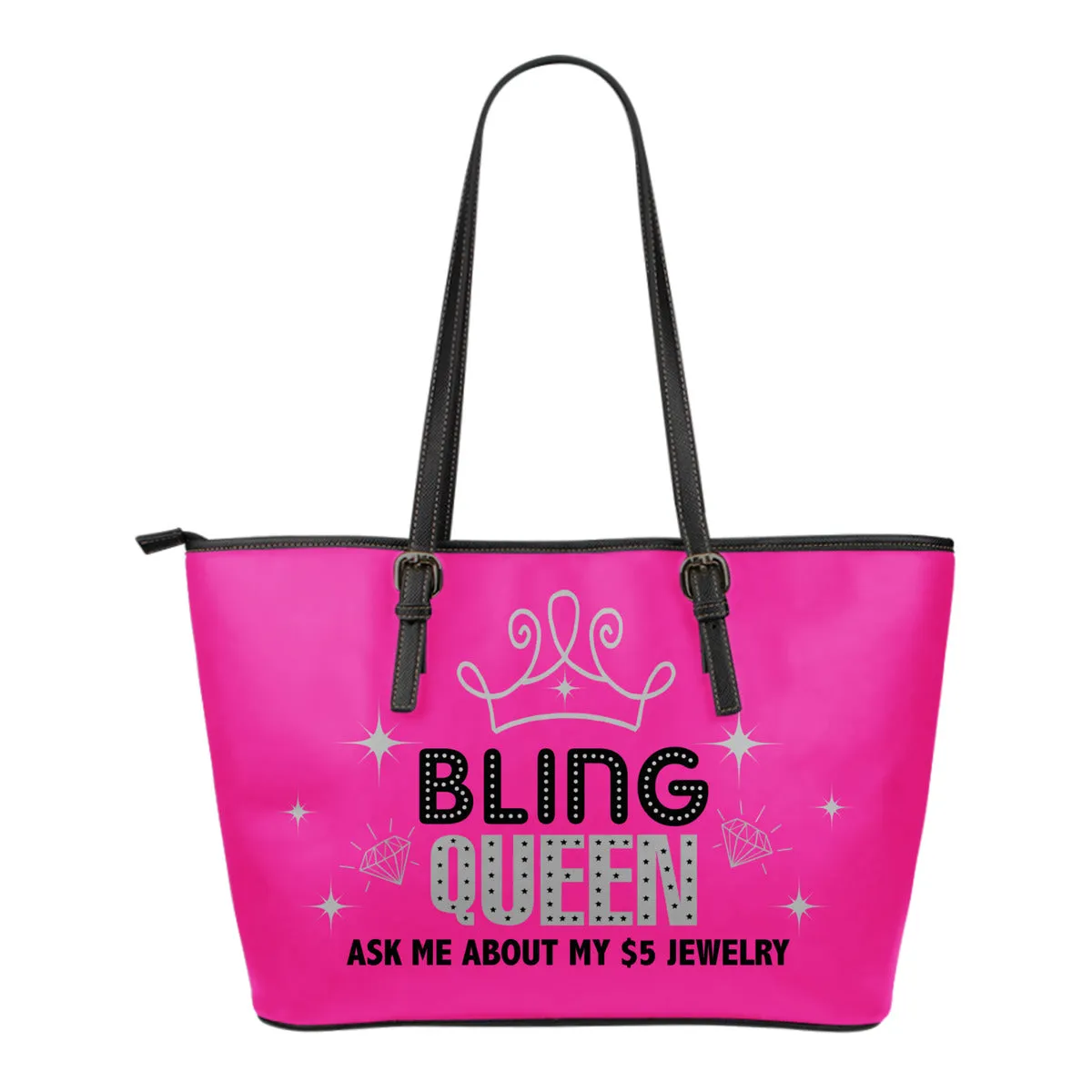 Bling Queen Pink Tote Bag Purse