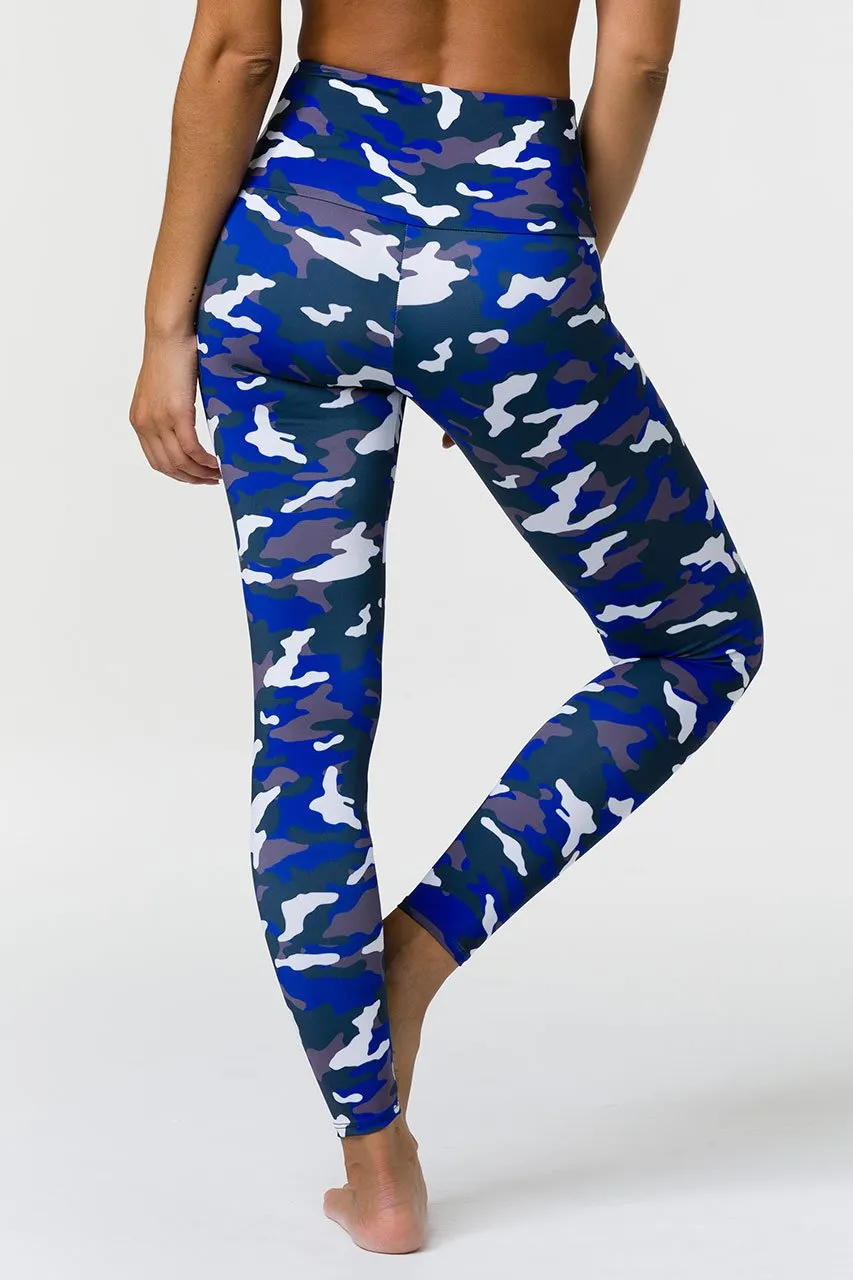Blue Camo High Rise Legging