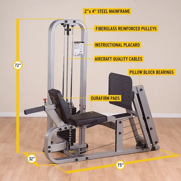 BODY SOLID PRO CLUBLINE LEG PRESS - SLP500G/2
