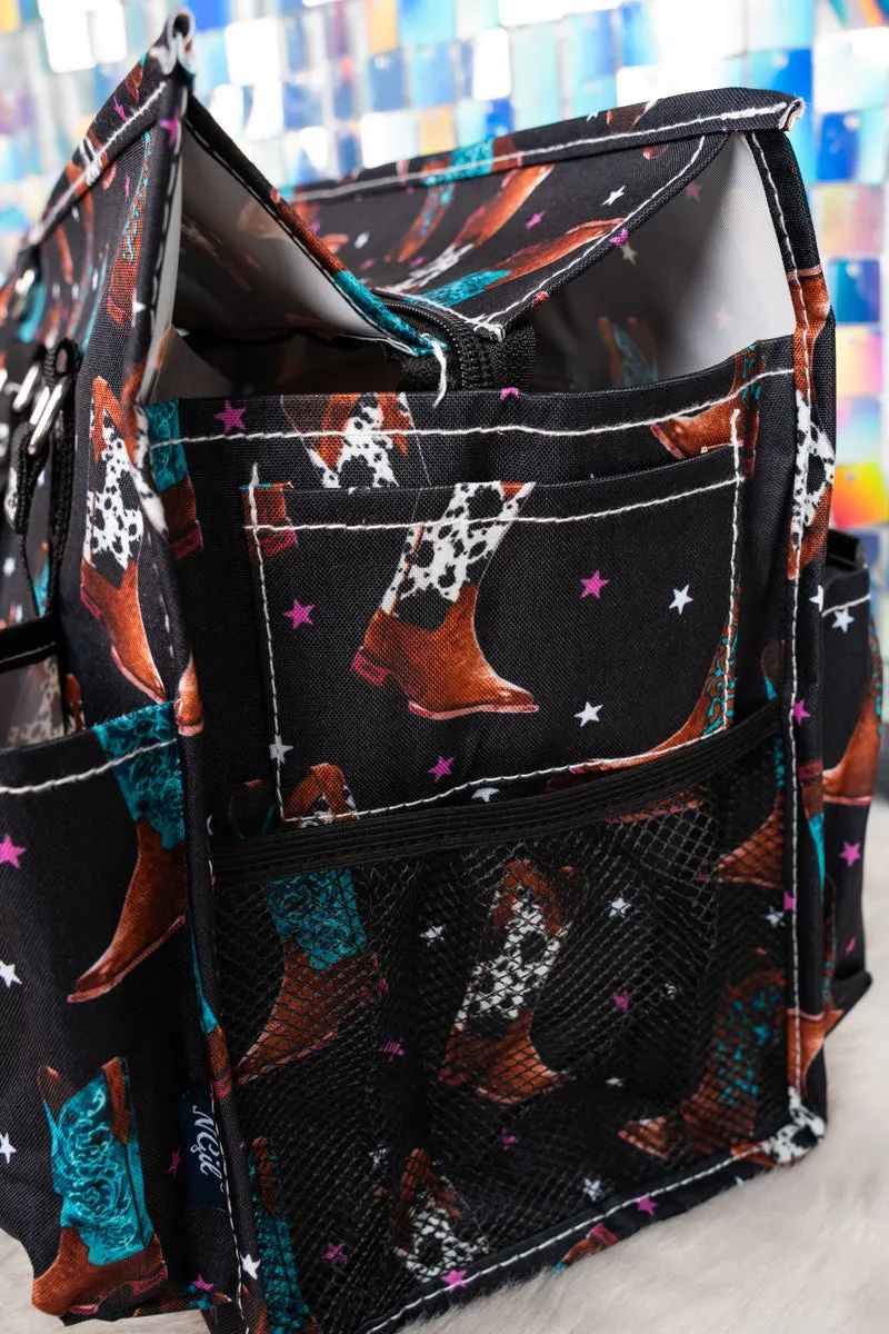 Boots, Class & Sass Utility Tote with Black Trim
