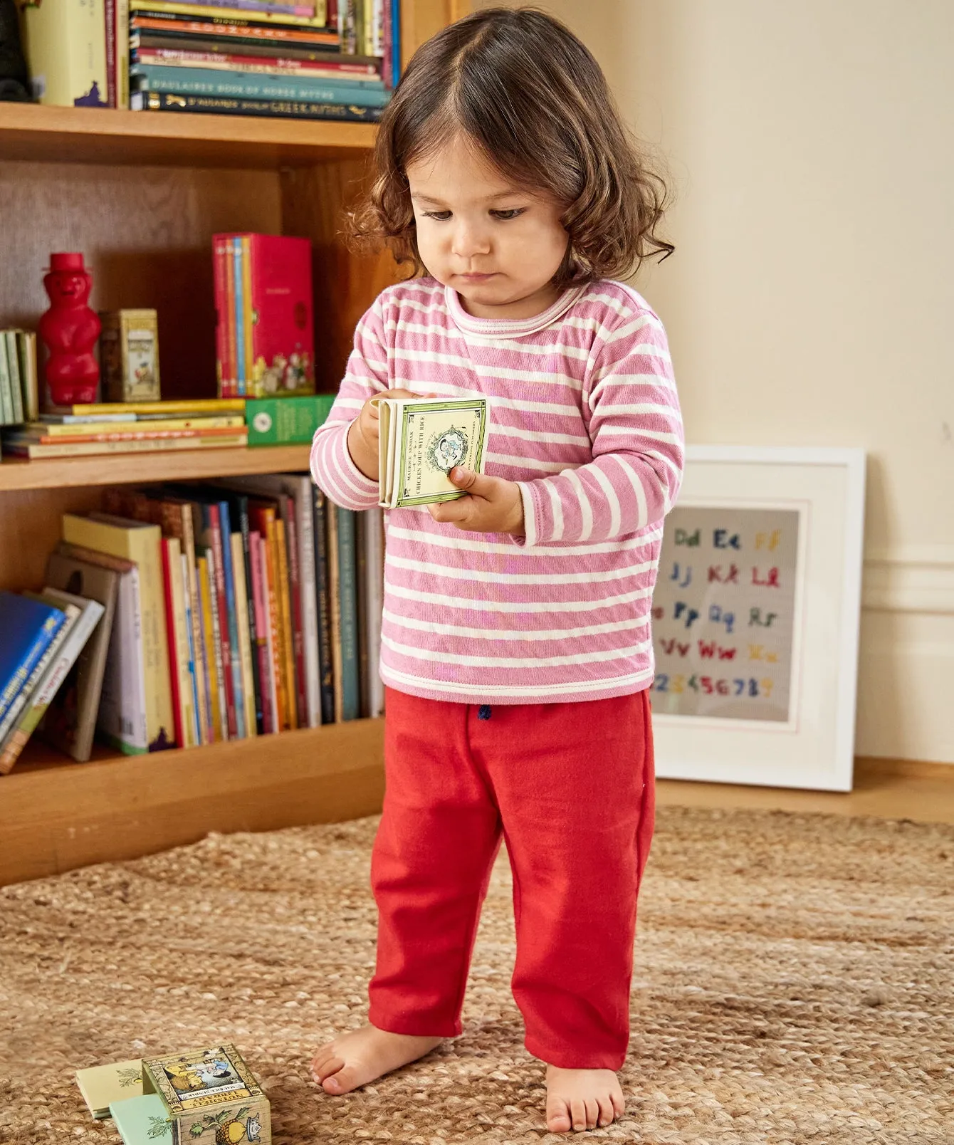Bowie Baby Pant, Red Flannel