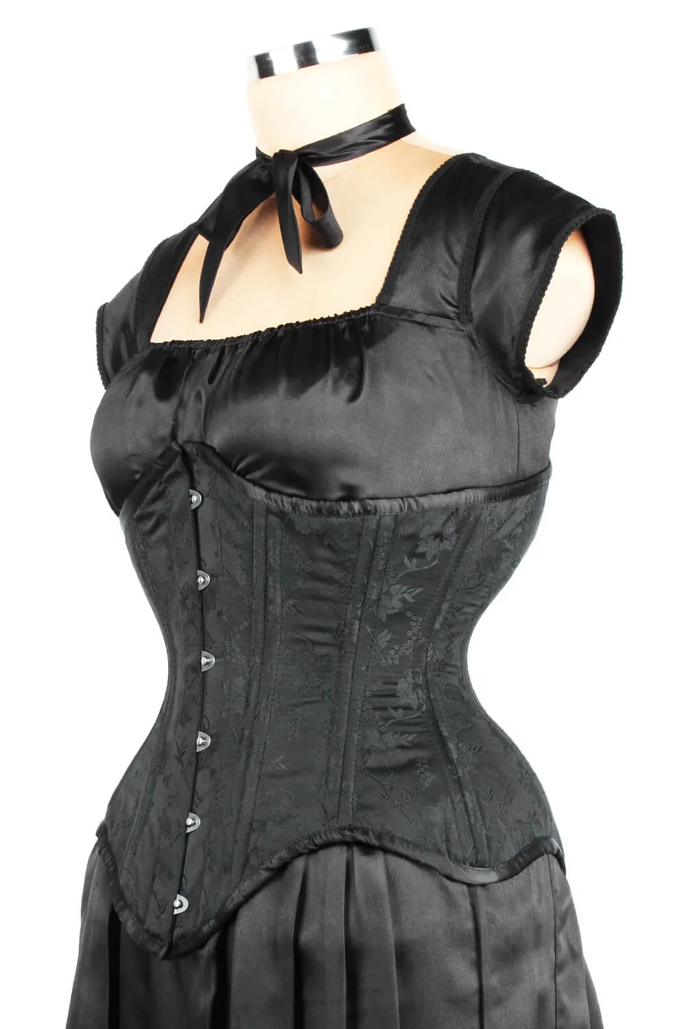 Brocade Waist Training Underbust Corset (ELC-501)