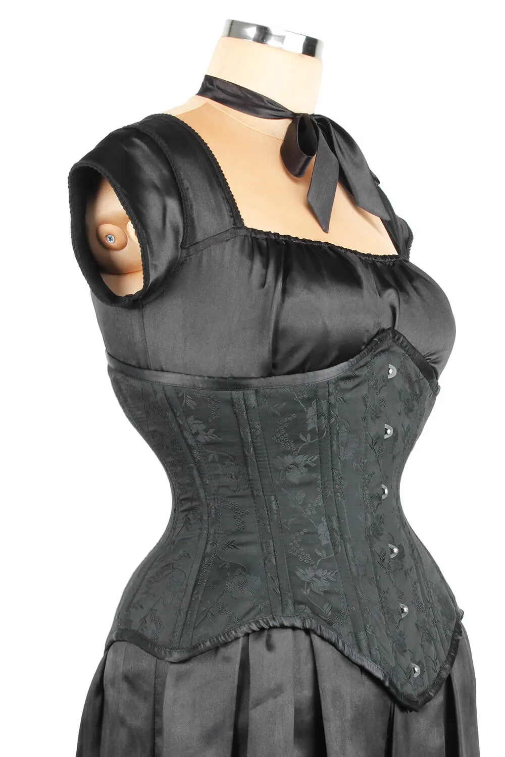 Brocade Waist Training Underbust Corset (ELC-501)
