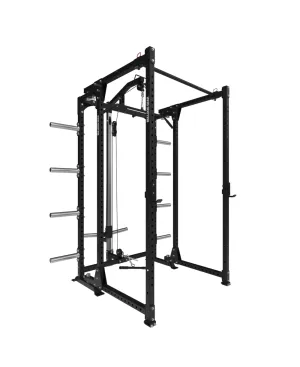 Bulldog Gear - Home Gym Series - Freestanding Folding Power Rack With Pull Up Bar