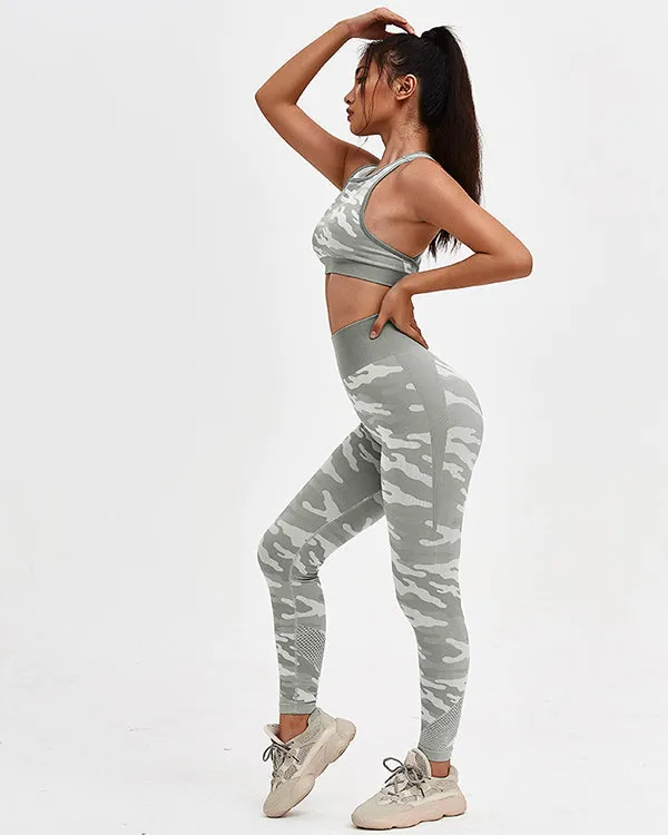 Camouflage Print Gym Sets