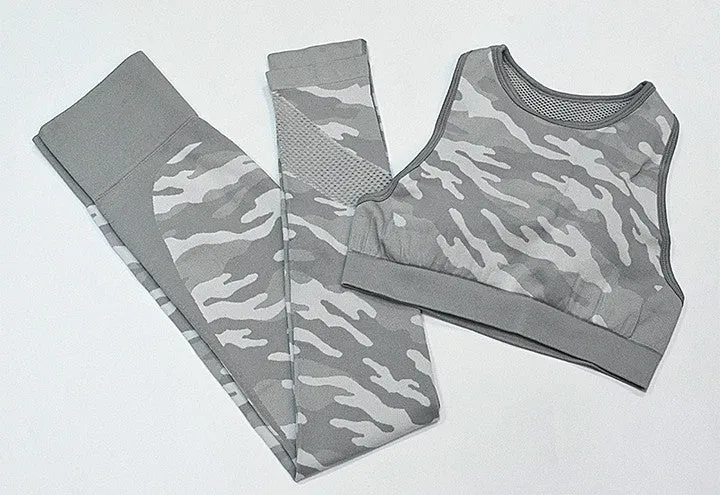 Camouflage Print Gym Sets