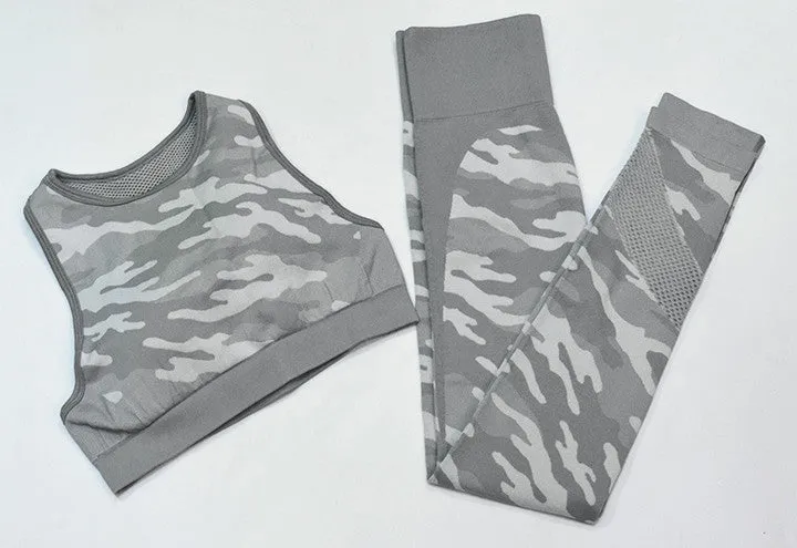 Camouflage Print Gym Sets
