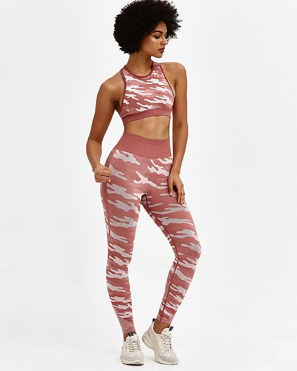 Camouflage Print Gym Sets