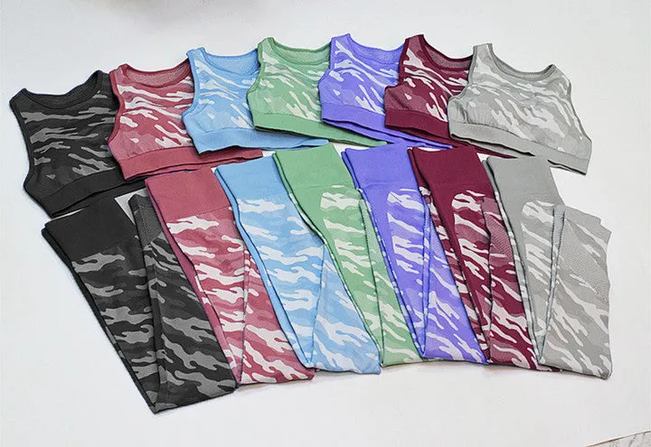 Camouflage Print Gym Sets