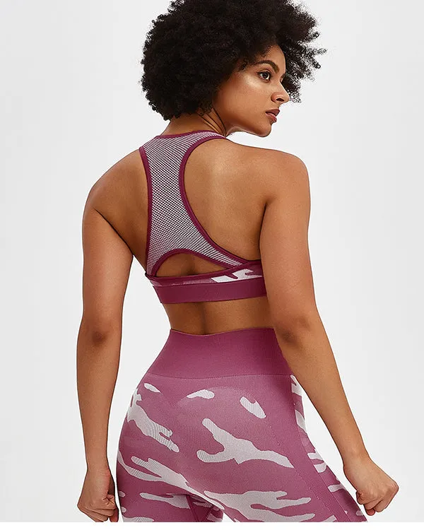 Camouflage Print Gym Sets
