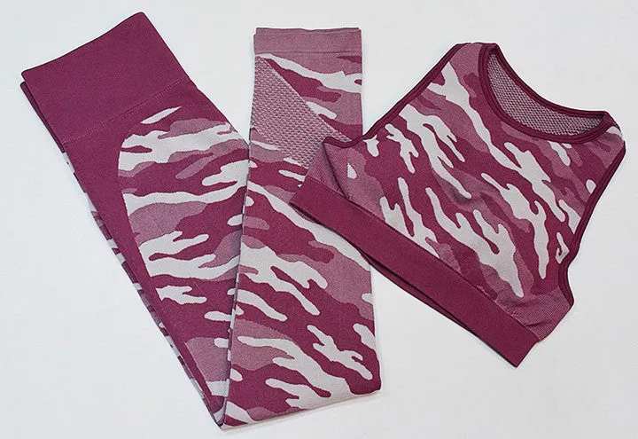 Camouflage Print Gym Sets