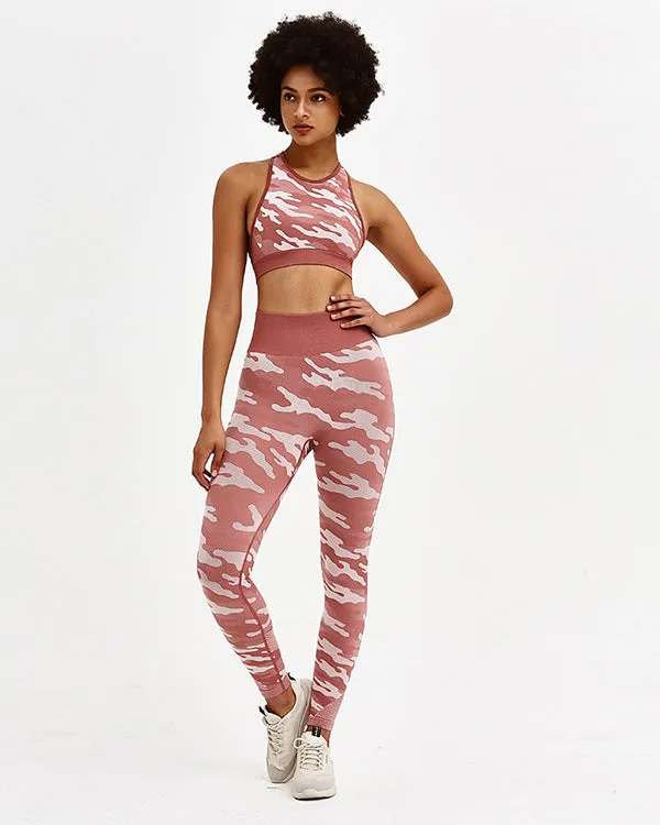 Camouflage Print Gym Sets