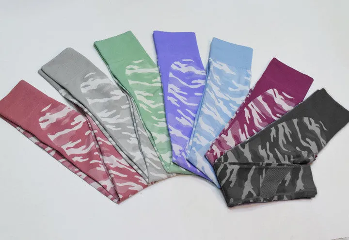 Camouflage Print Gym Sets