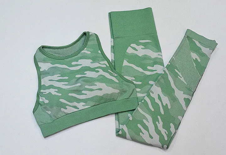 Camouflage Print Gym Sets