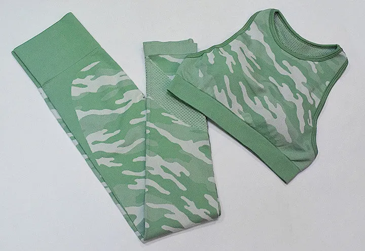 Camouflage Print Gym Sets