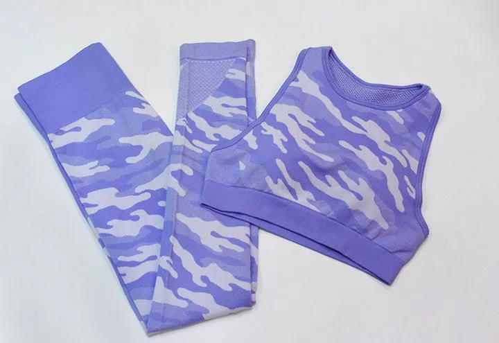 Camouflage Print Gym Sets