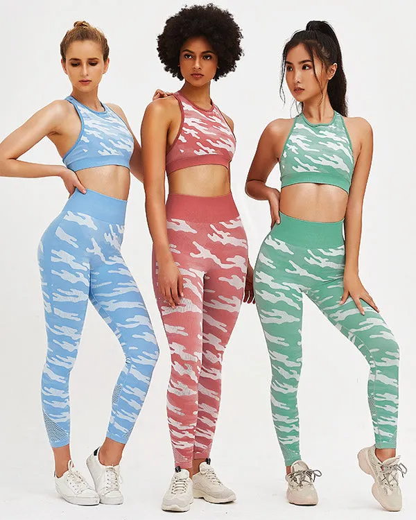 Camouflage Print Gym Sets